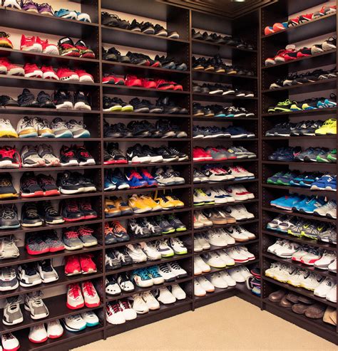 big sneaker collection.